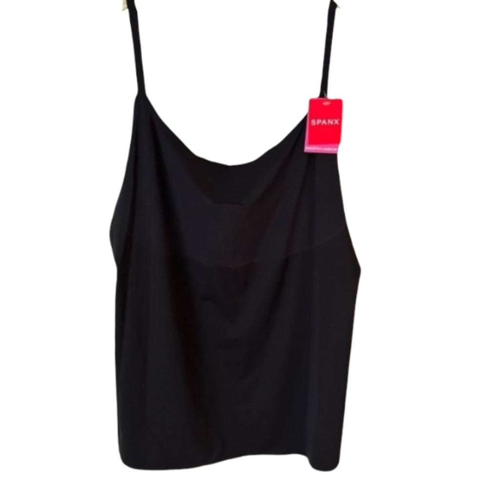 Size 1X Spanx Black Convertible Camisole Shapwear Smooth Shape Sculpt
